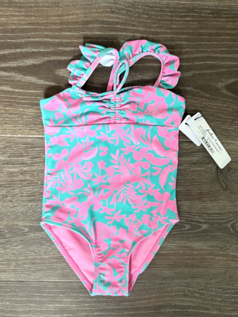Feather 4 Arrow In A Cinch One-Piece Swimsuit - Size 3t New! Ultramarine